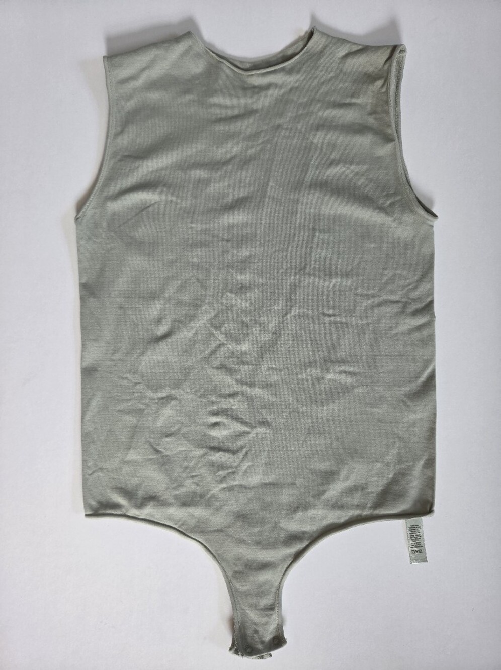 SKIMS Essential Crew Neck Beige Sleeveless Thong Bodysuit Size L/XL